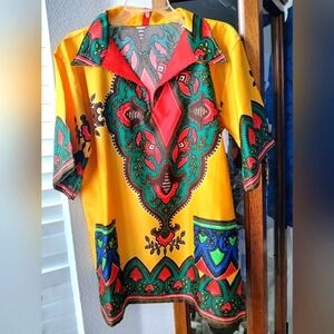 Vibrant Multicolor Patterned Shirt